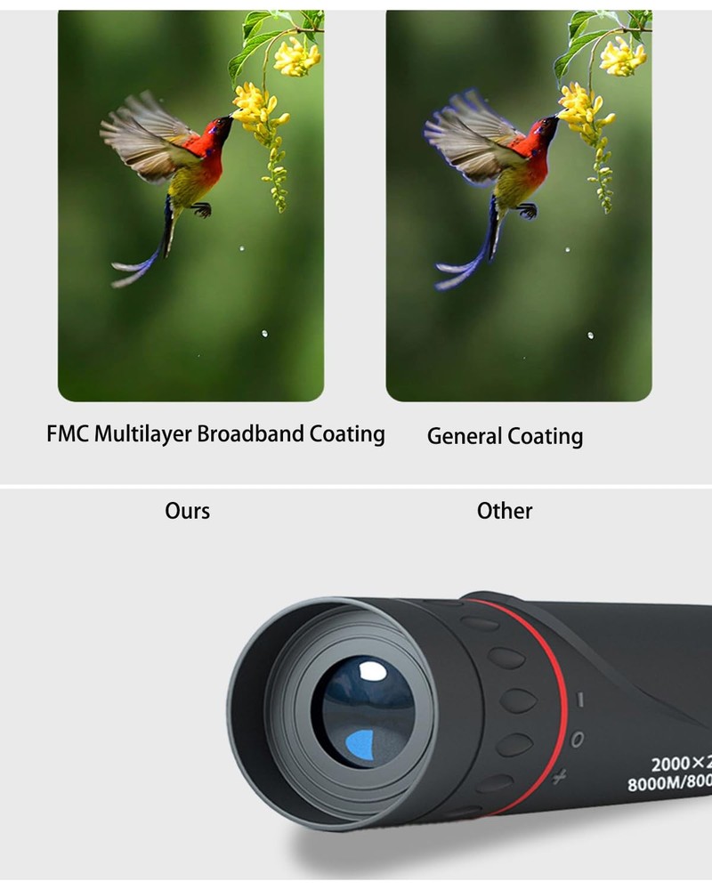 Mini Telescope for Adults,2000X24 Monocular Focus Optics Telescopes onocular ...