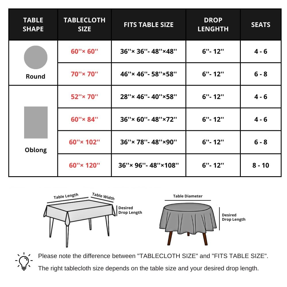 VEDACHIC Fall Tablecloth 84" x 60" (Rectangular), V41-orange Pumpkin