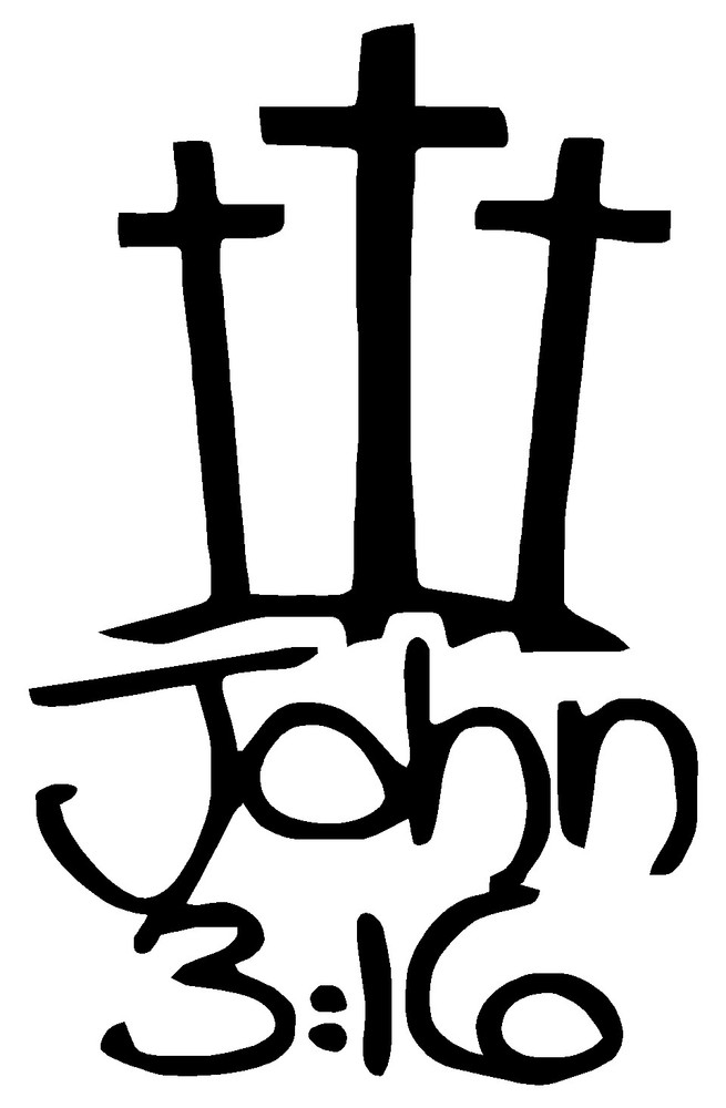 John 3:16 God Bible Window Car Sticker Decal