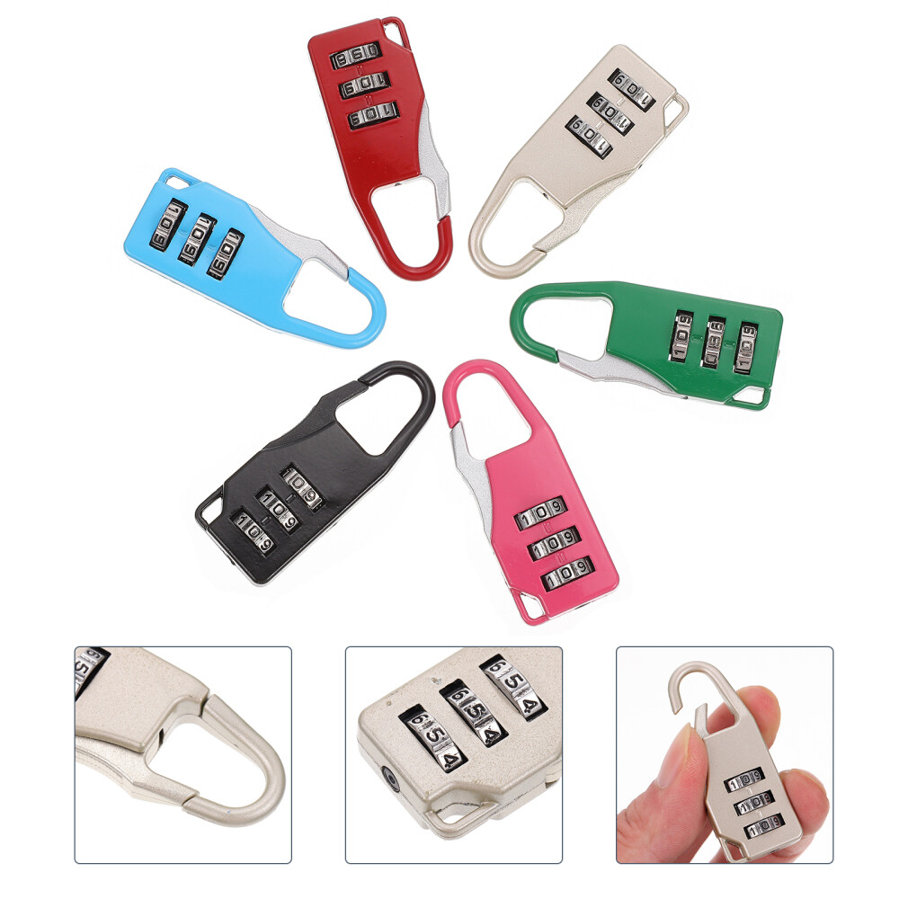 6 Pcs Small Lock Padlocks for Outdoor Use Digital with Password Required Gate