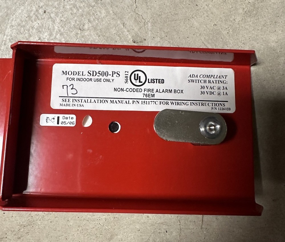 Silent Knight SD500-PS Pull Station