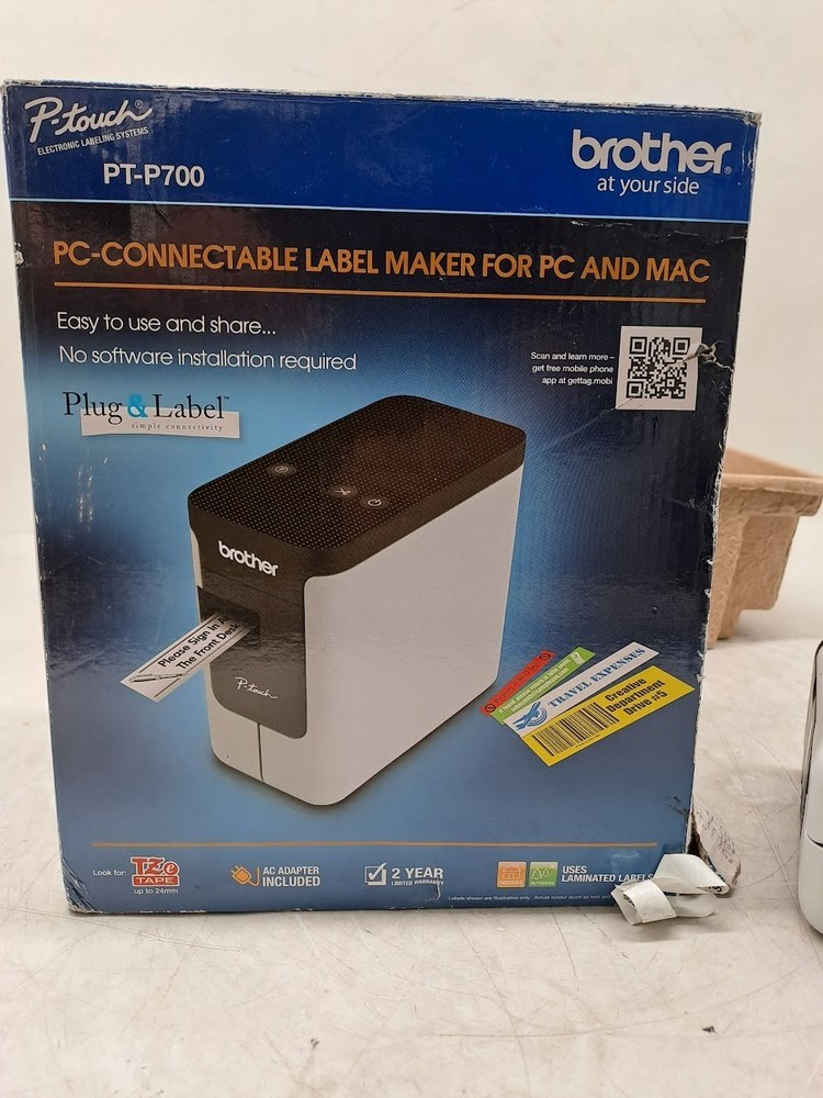 Brother P-Touch PC Connectable Label Maker (PT-P700) White