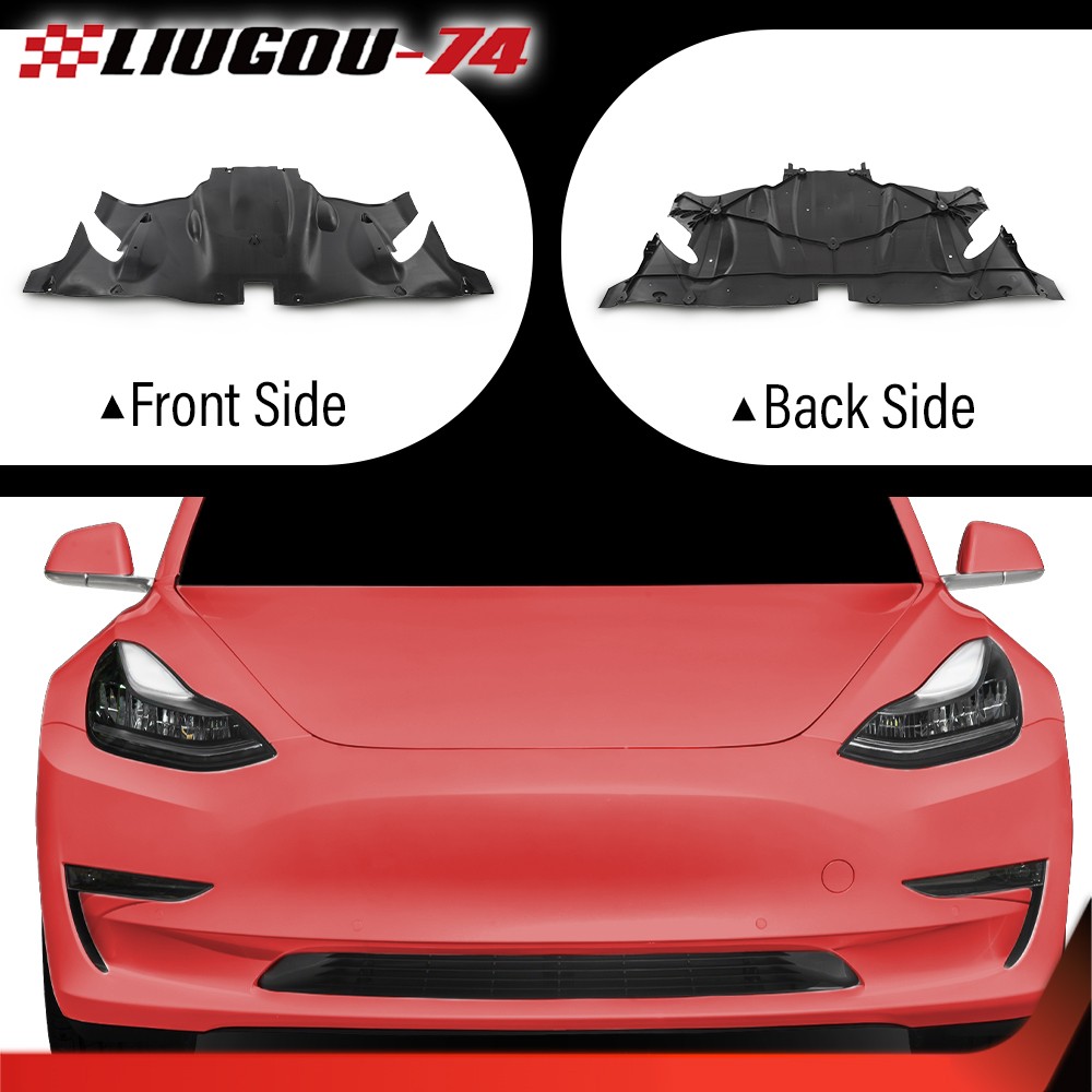 Rear Engine Under Cover Aero Splash Shield Guard Fit For 17-23 Tesla Model 3/Y