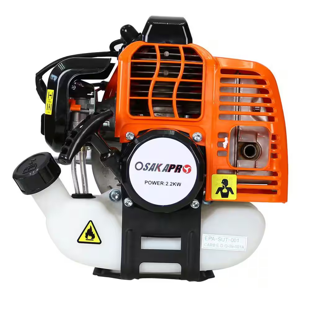 Orange 52Cc Weed Wacker Gas Powered, 6 in 1 Multifunction, String Trimmer, 8 Inc