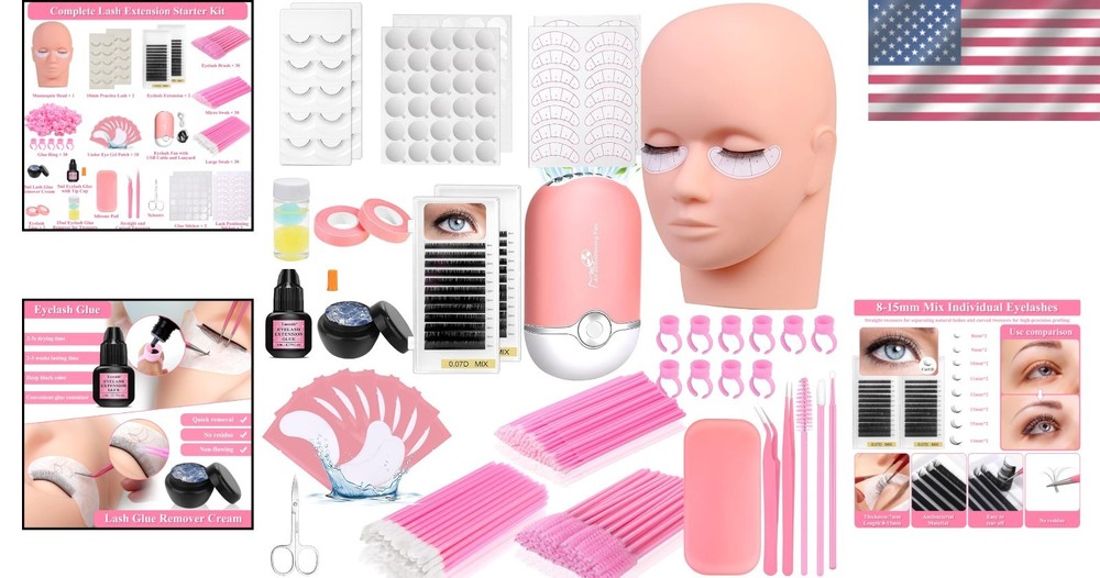 Complete Eyelash Extension Practice Kit