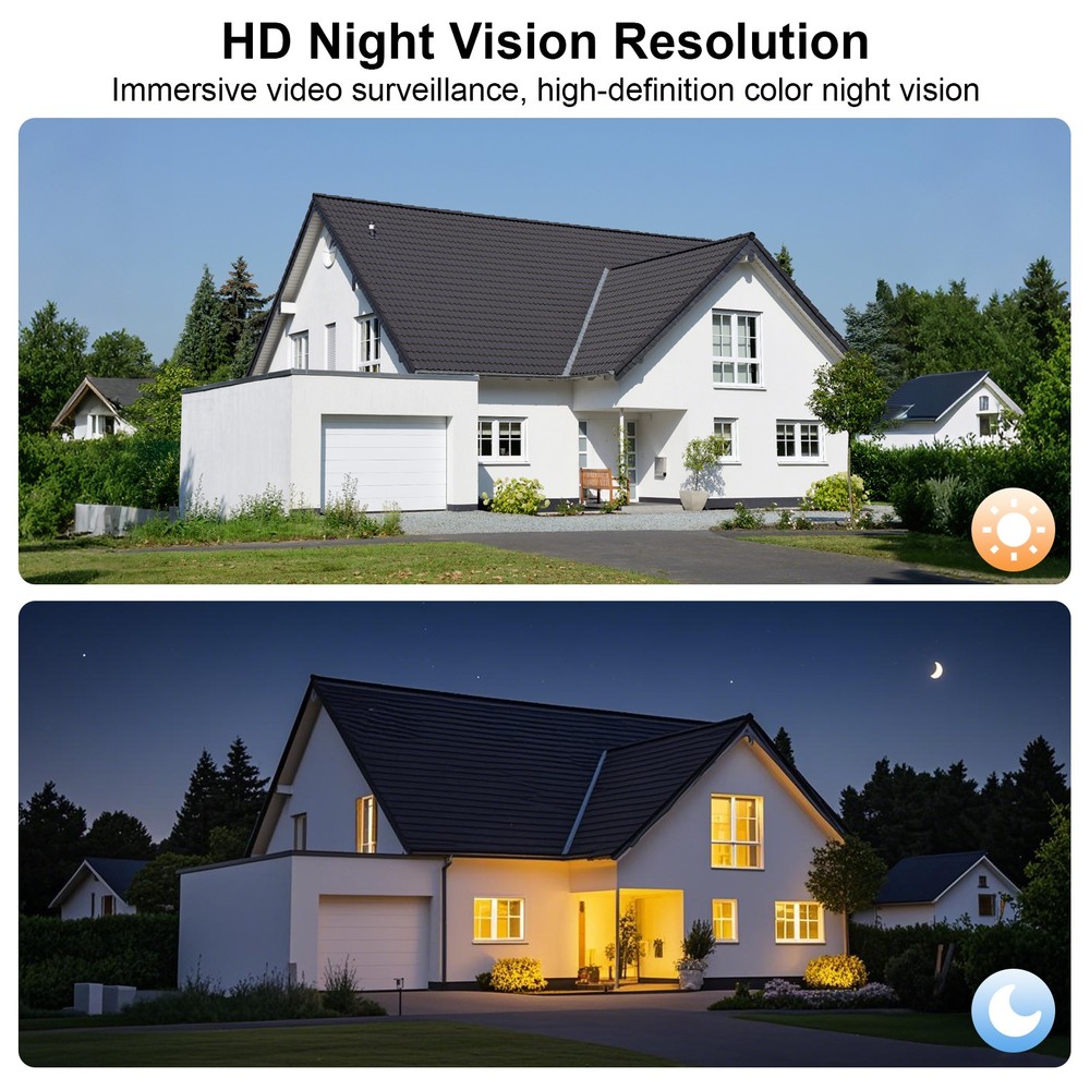 ANRAN 2K Home Security Camera Solar Wall Light Wireless Outdoor Spotlight Camera
