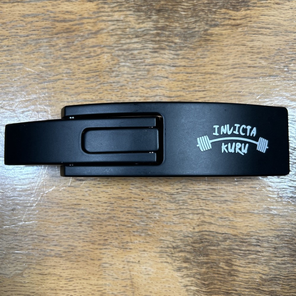 Invicta Kuru Lifting Belt Black Lever Buckle EUC