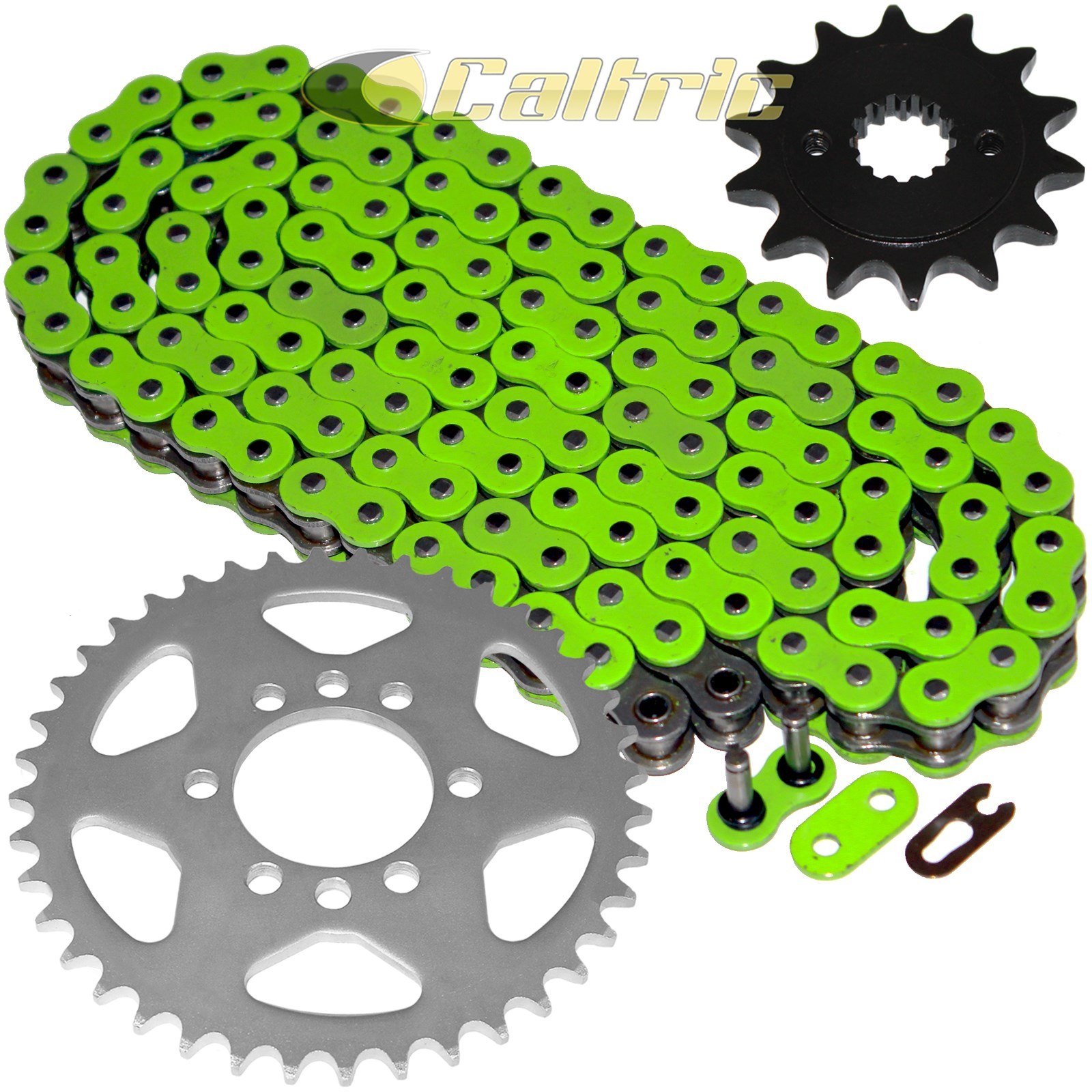 Green O-Ring Drive Chain & Sprockets Kit for Kawasaki KSF400A KFX400 2003-2006