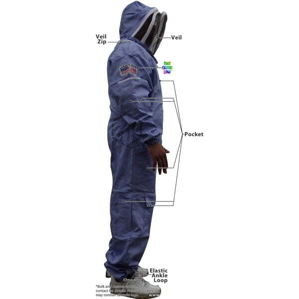 Purple Beekeeper Suit Large - Sting-Proof, Protective Gear