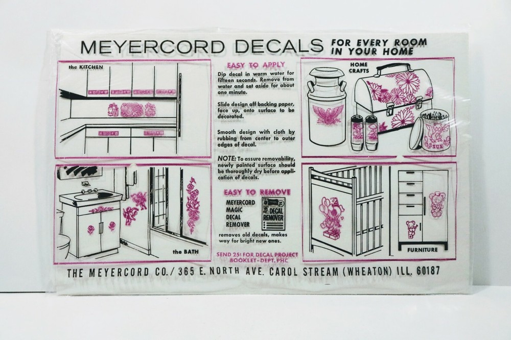 Vintage Meyercord Decals General Store