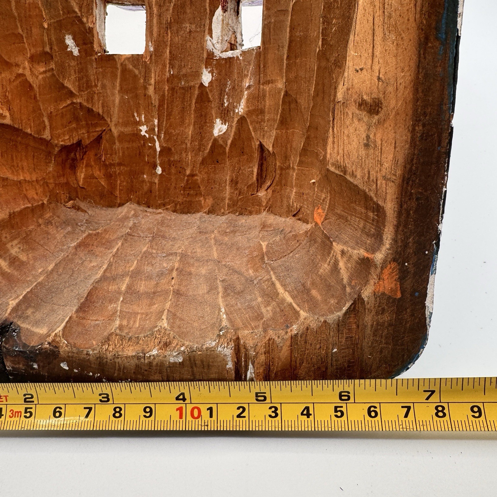 Vintage Guatemalan Festival Bull Mask Hand Carved Wood Folk Art Toro