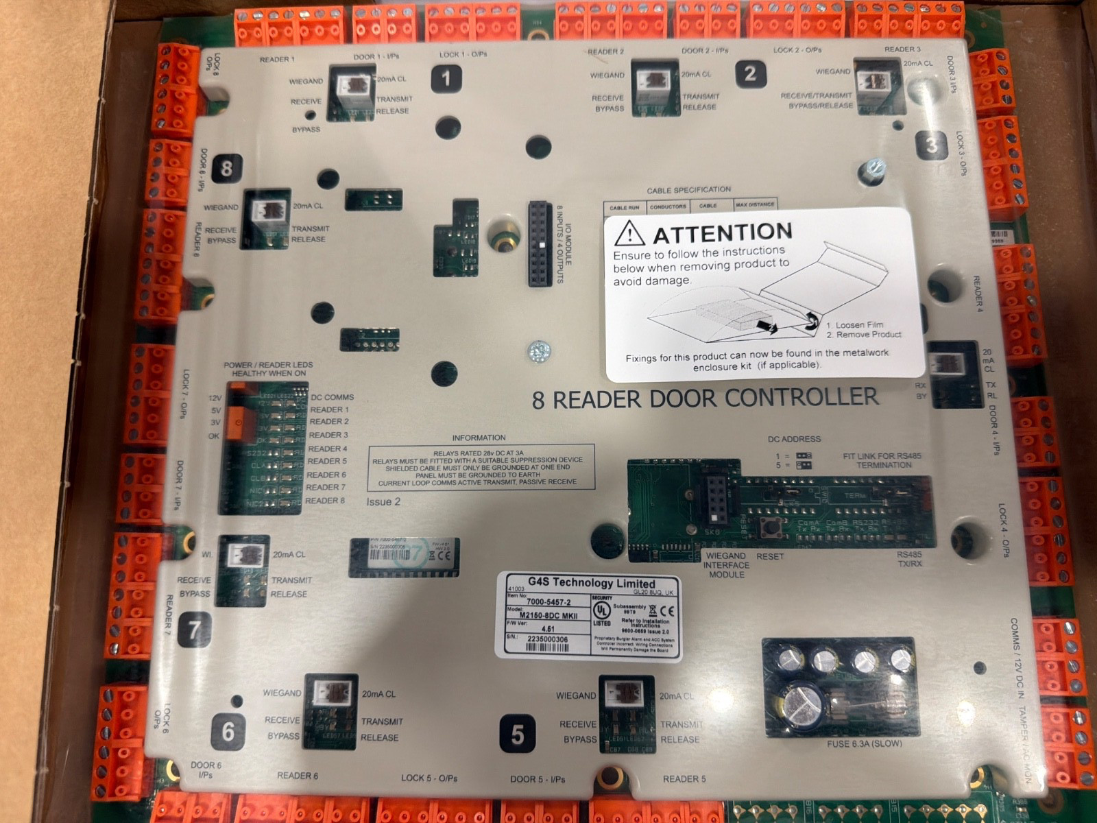 Symmetry M2150-8DC MultiNODE Board for Extended Door Monitoring | Board Only