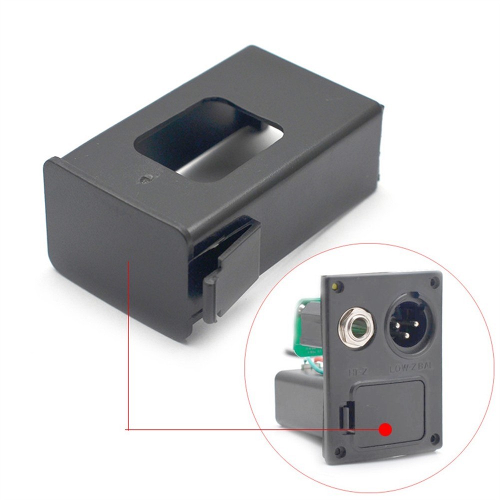 Box Battery Holder 1pcs Replacement 9V ABS Accessories Basses Black Case