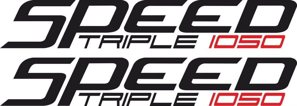 TP Speed Triple 1050 Fairing Decals / Stickers X2