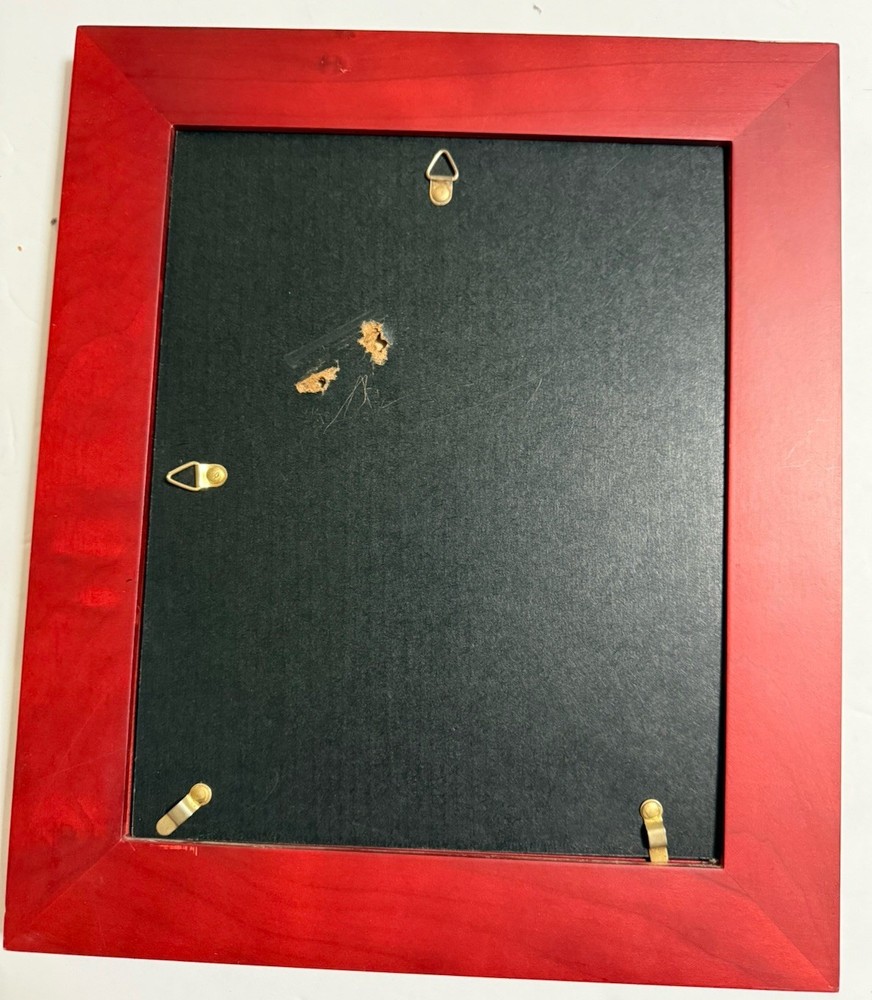 Windsor & Browne Solid Wood Wall Frame Red 8x10 Rectangle Photo Frame