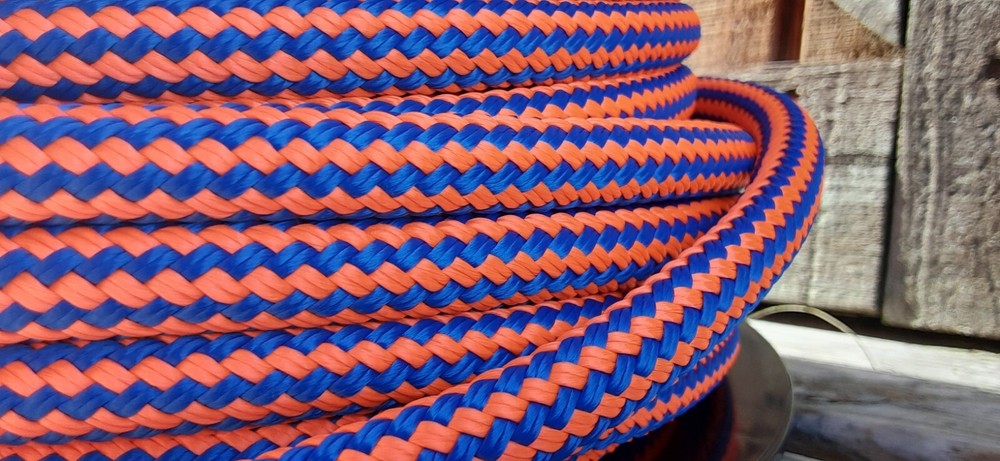 1/2 " x 100 ft. Double Braid-Yacht Braid Polyester Rope. US Made
