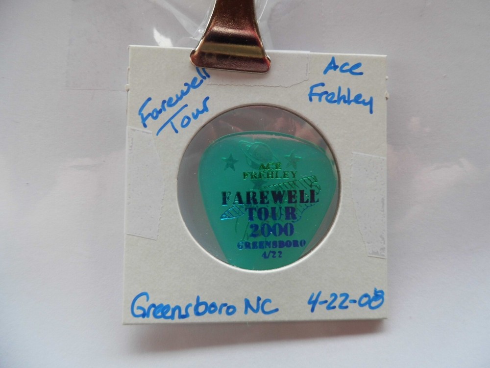 KISS "ACE FREHLEY" GUITAR PICK~4/22/00 READ DESCRIPTION (4/9)