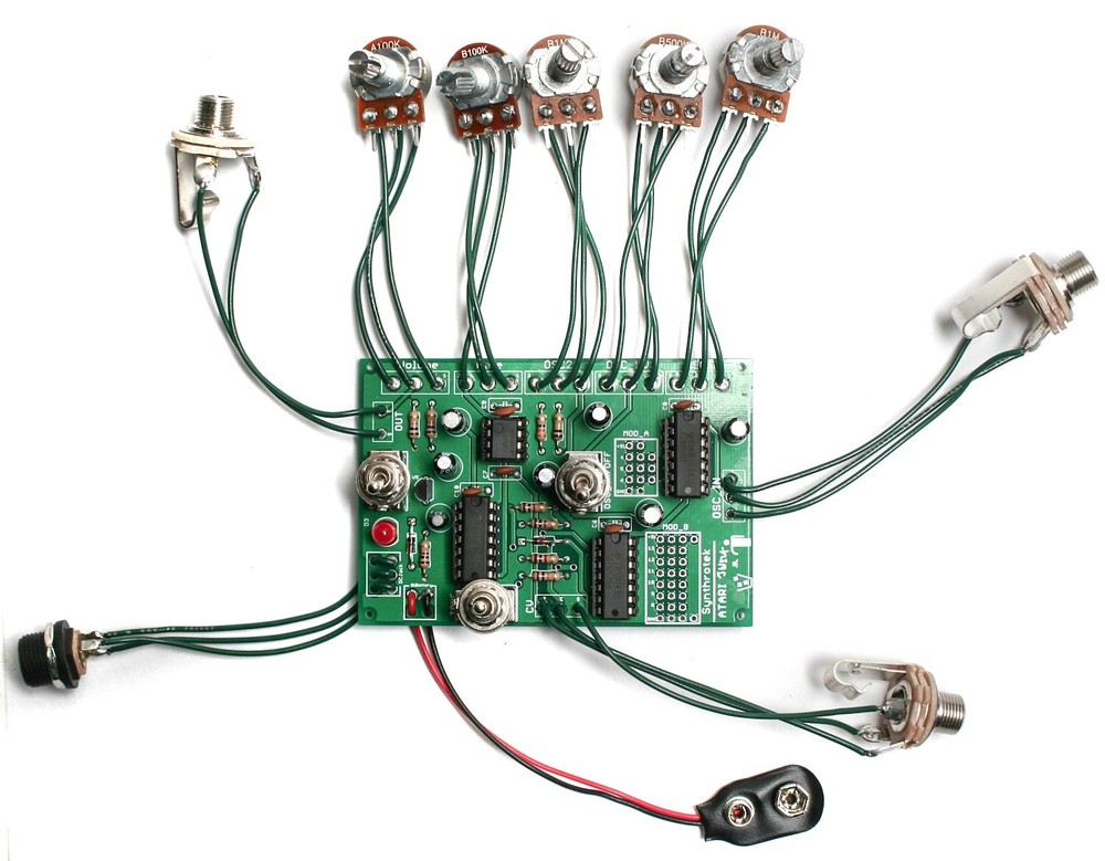 Synthrotek AstroNoise PCB - LoFi Atari 8bit Video Game Oscillator Synth PCB