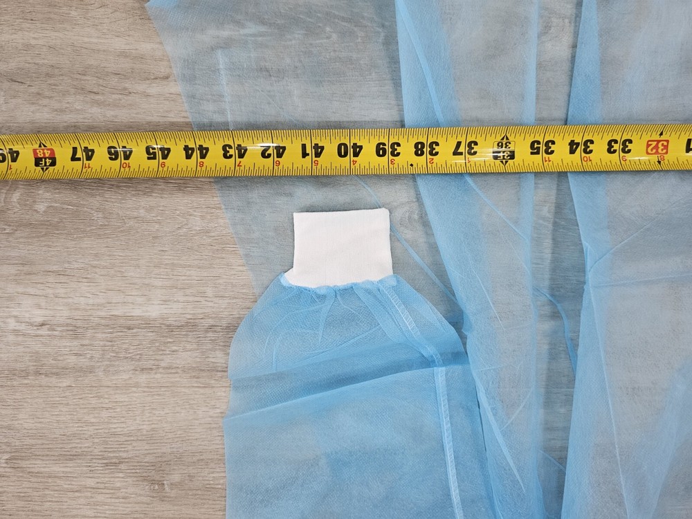 Nonwoven Pp Isolation Gown Disposable, 100 PACK