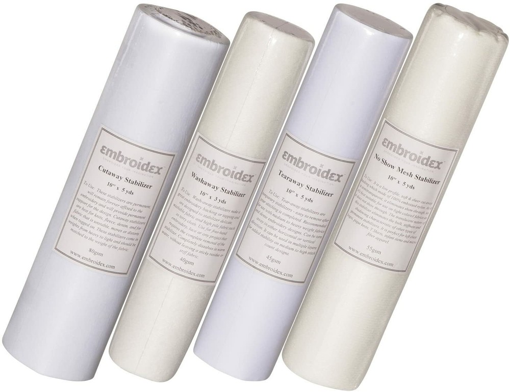 Embroidery Machine Starter Kit Thread, Stabilizer, Designs, Needles, Bobbin etc