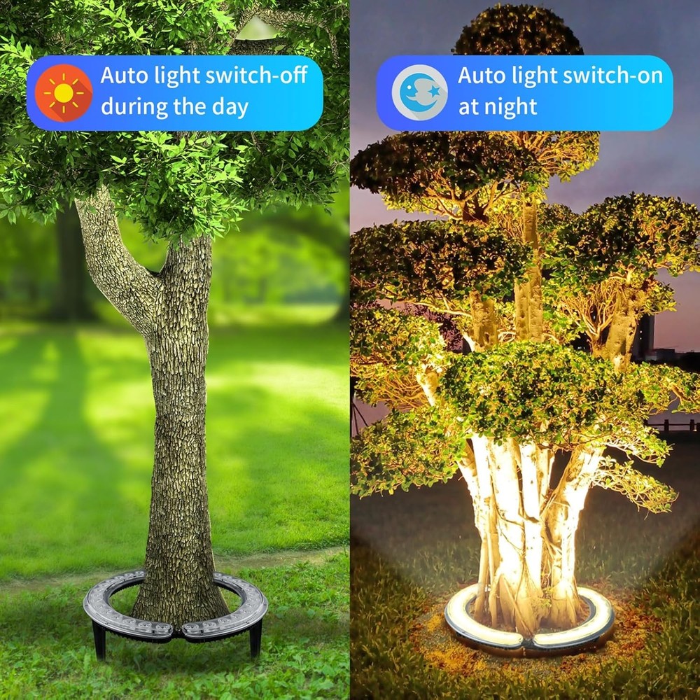Solar Landscape Spotlights 32 LED for Trees 12W