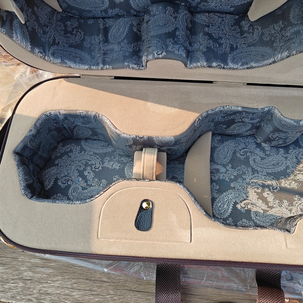 Premium 4/4 Double Violin Case with Handles&Backpack Straps Carry-on Violin Case