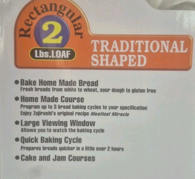 Zojirushi NEW Home Bakery Supreme Breadmaker NIB
