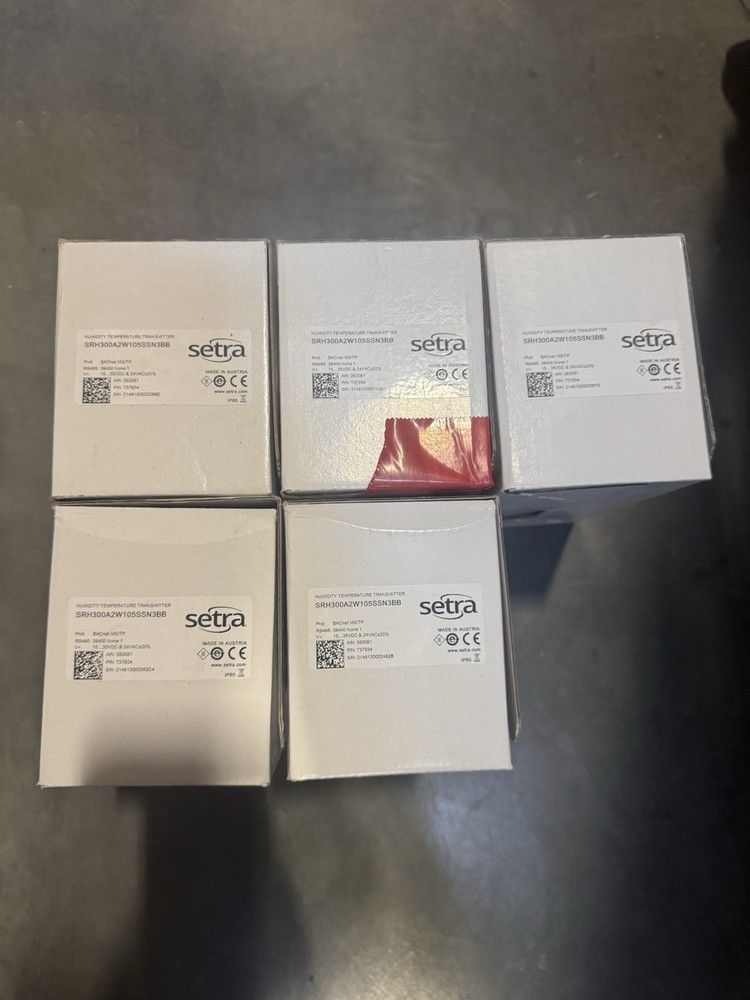 SETRA SRH3002W105SSN3BB Humidity Temperature Transmitter BACnet MS/TP