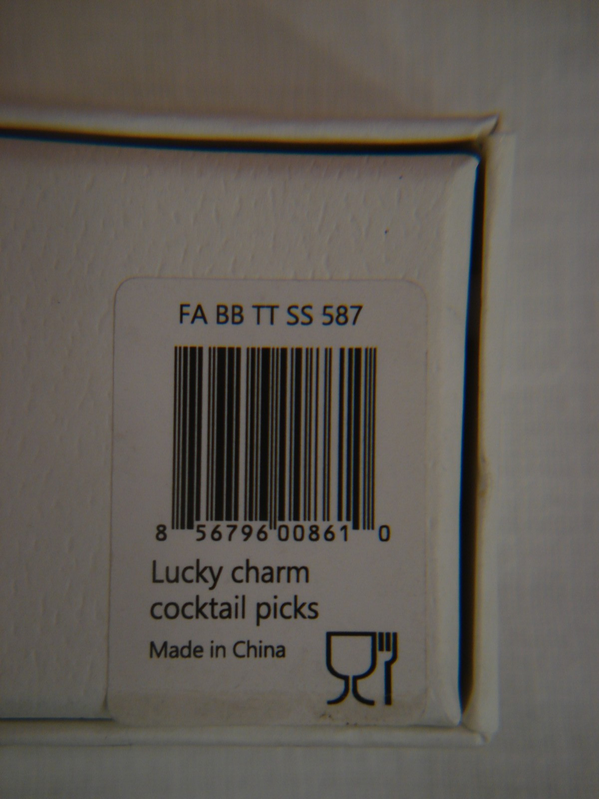 JOANNA BUCHANAN SIX ASSORTED RHINESTONE LUCKY CHARM COCKTAIL PICKS-NEW IN BOX