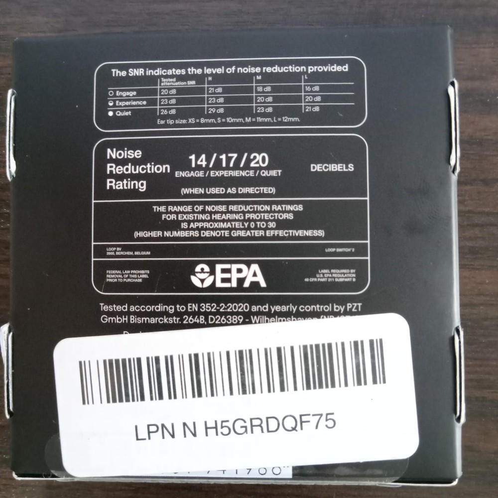 Loop Switch 2 Ear Plugs for Noise Reduction - Gold