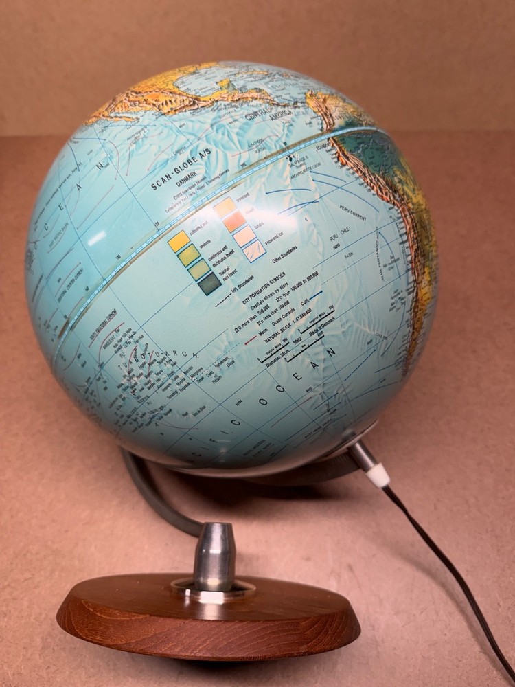 Nice Vintage Scan Globe Danish Dated 1972 Working Order