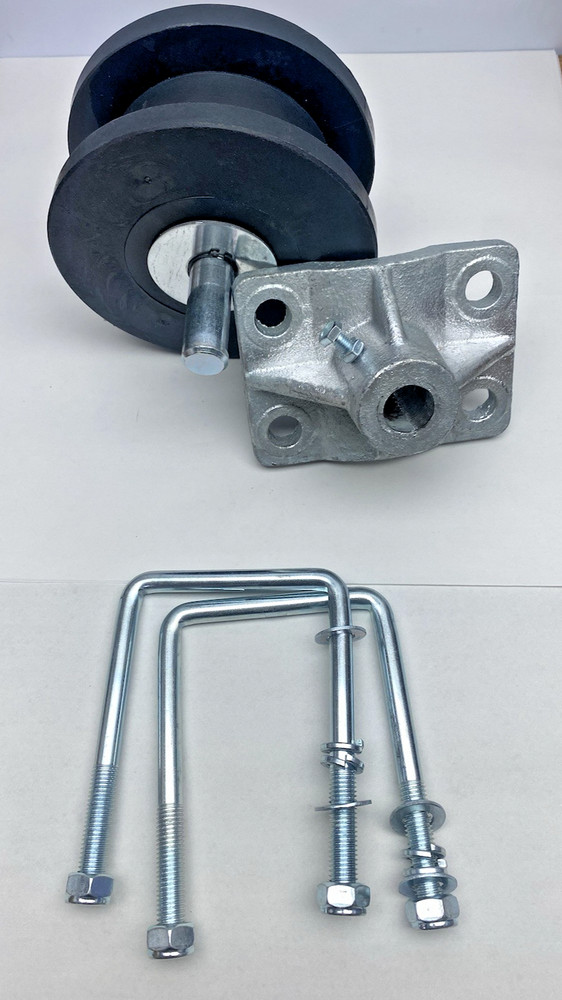 4" Square Post x 2" Square Gate Frame Nylon Cantilever Gate Roller