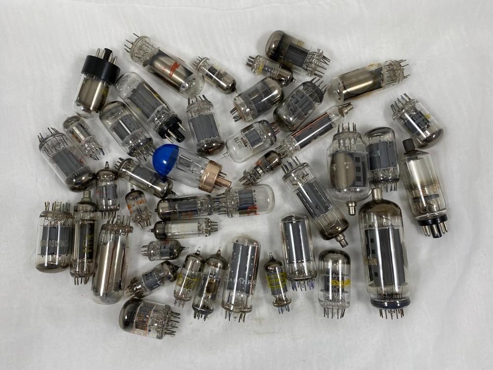 (40) ELECTRONIC TUBES, UNTESTED, SYLVANIA, GE, ZENITH, RCA, ETC