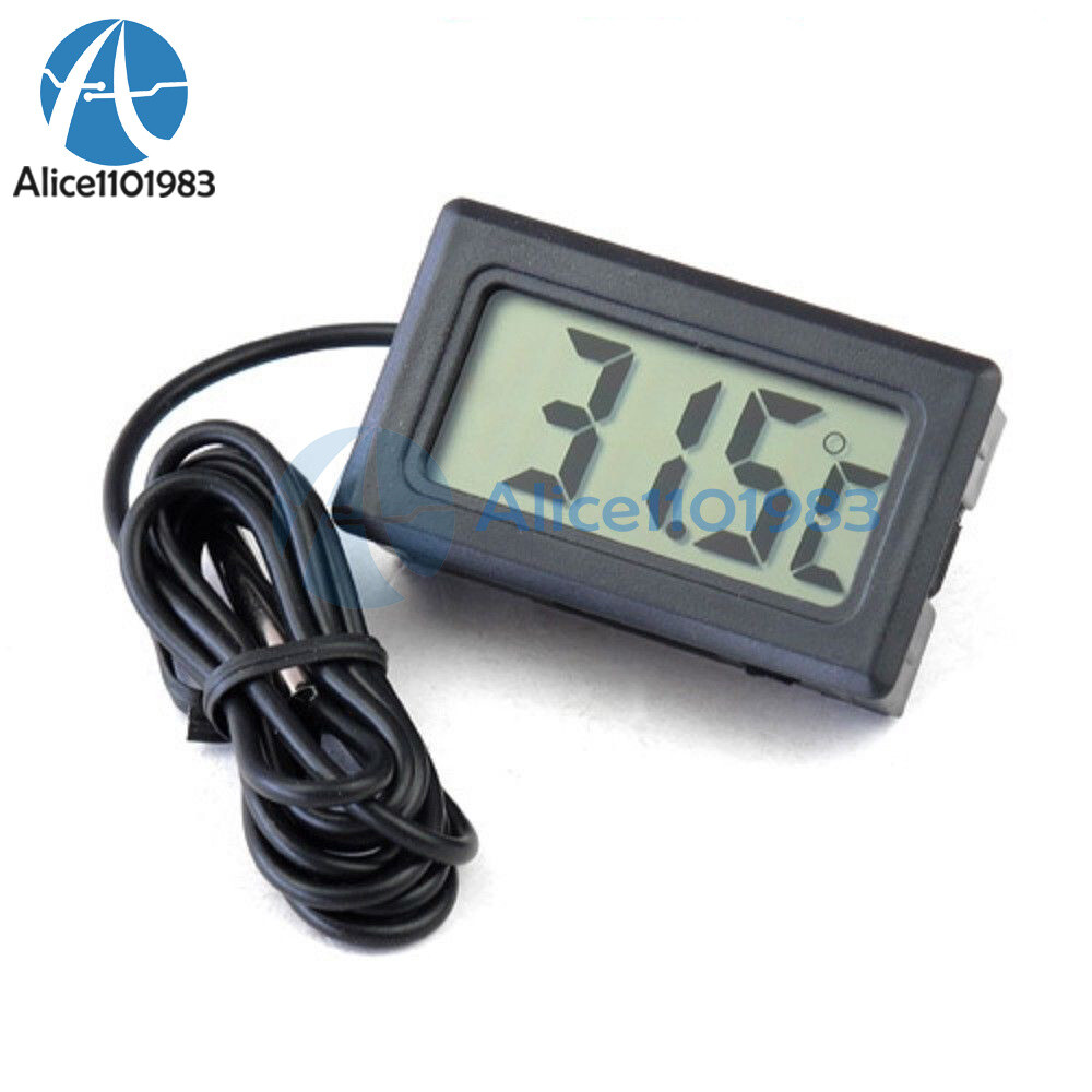 Digital LCD Temperature Meter Home Room Thermometer With 1m Sensor Probe