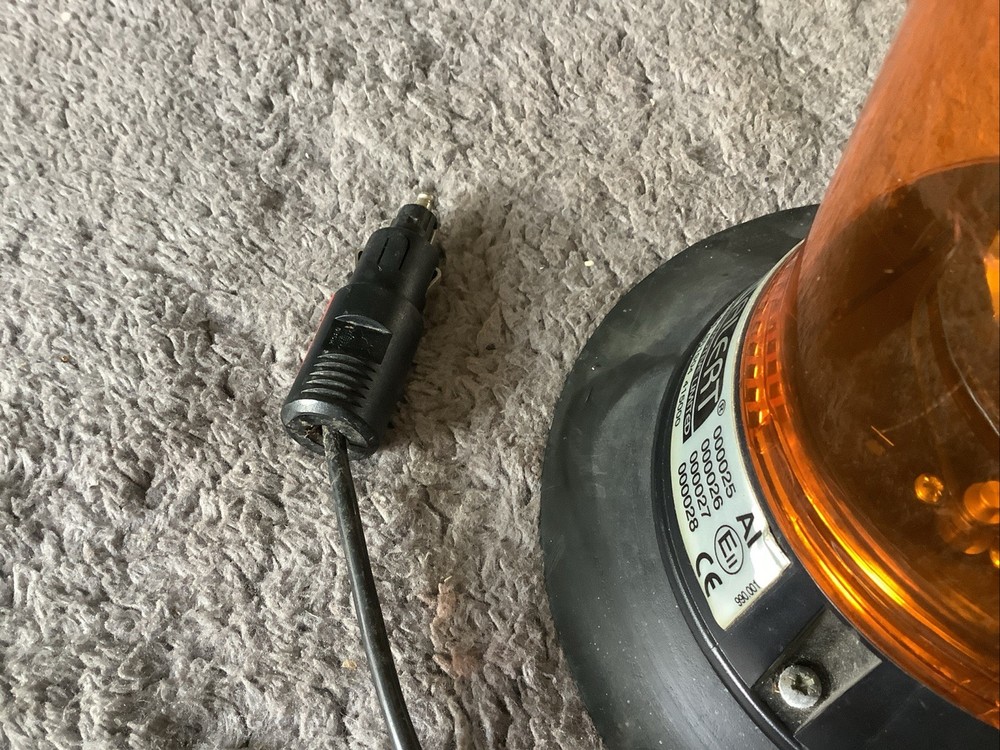 Vision Alert Mag Mount Beacon Orange Light Magnetic Mount Working