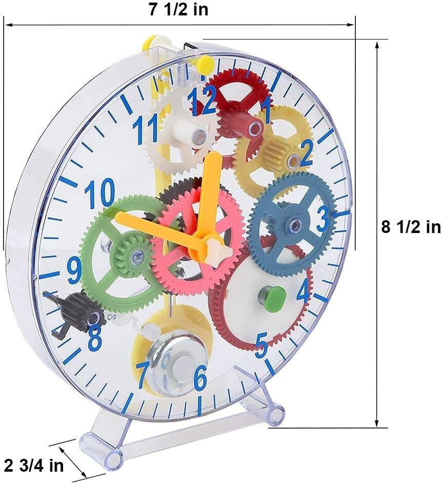 31 Pieces Do-It-Yourself Children'S First Puzzle Clock Kit, No Batteries Require