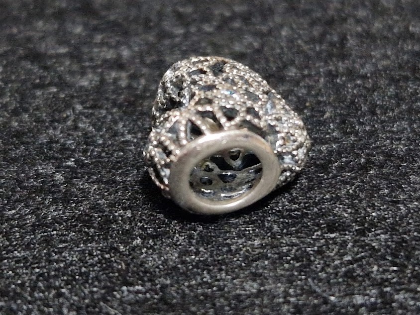 Genuine Pandora Blooming Heart Openwork Charm ALE 925