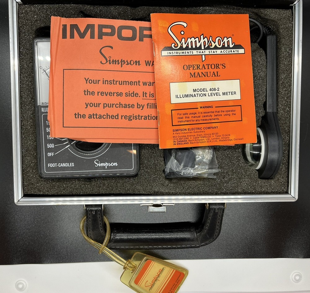 Simpson 408-2 Illumination Level Meter