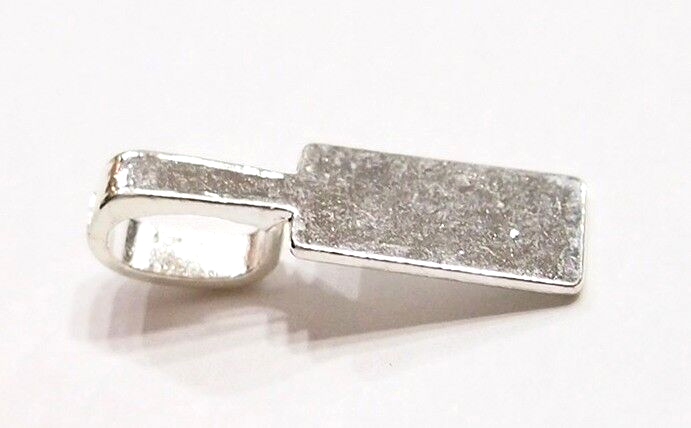 20 Large Silver Plated Rectangle Glue on Bails, 4 Cameos, Cabochons, Glass, Nice
