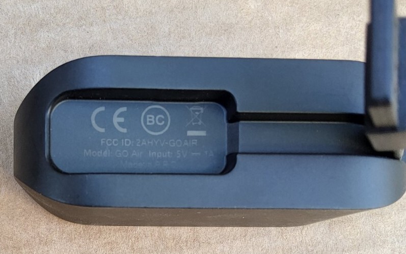 JLab JBuds GO Air True Wireless Charging Case Only - BLACK case.