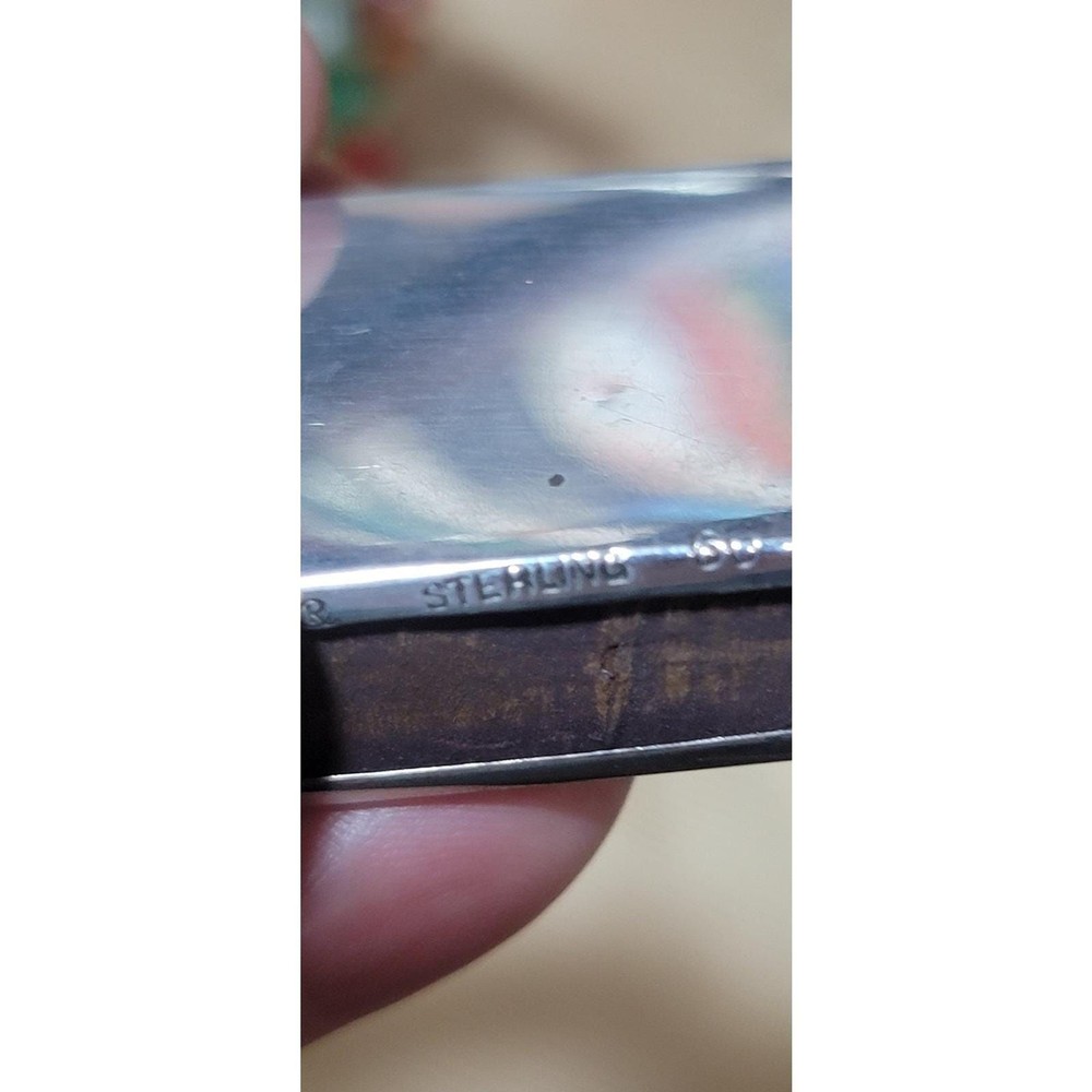 Antique Solid Sterling Silver 925 Matchbox Holder Monogrammed Engraved Swank