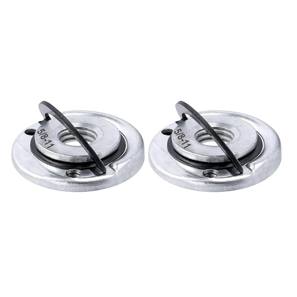 2Pcs Angle Grinder Flange Nuts with 5/8-11 Inch Thread, Quick Change Grinder Fla