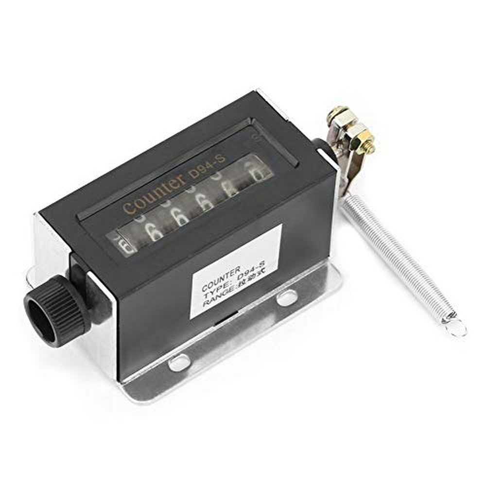 D94-S 6 Digit Resettable Mechanical Pulling Counter Digital Length Counter 0-...