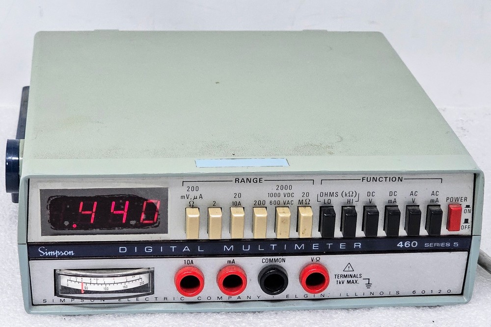 Simpson Digital Multimeter 460 Series 5 460A (No Test Leads)