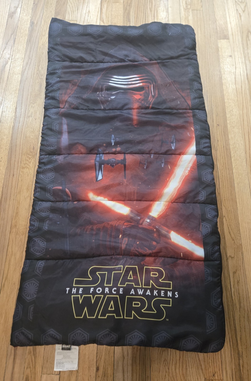 STAR WARS Kids Sleeping Bag 53 x 28 The Forse Awakens Darth Vader Red And Black