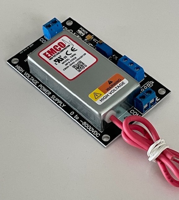 -8000VDC PROGRAMMABLE REGULATED HIGH VOLTAGE POWER SUPPLY - PMT ESL EMCO