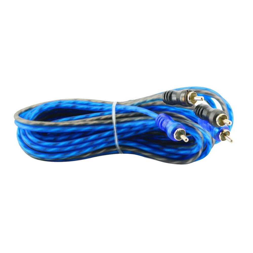 Memphis Audio EQL7 EQ + 3 Pcs Audiobank LRC-17FT RCA Cables Bundle