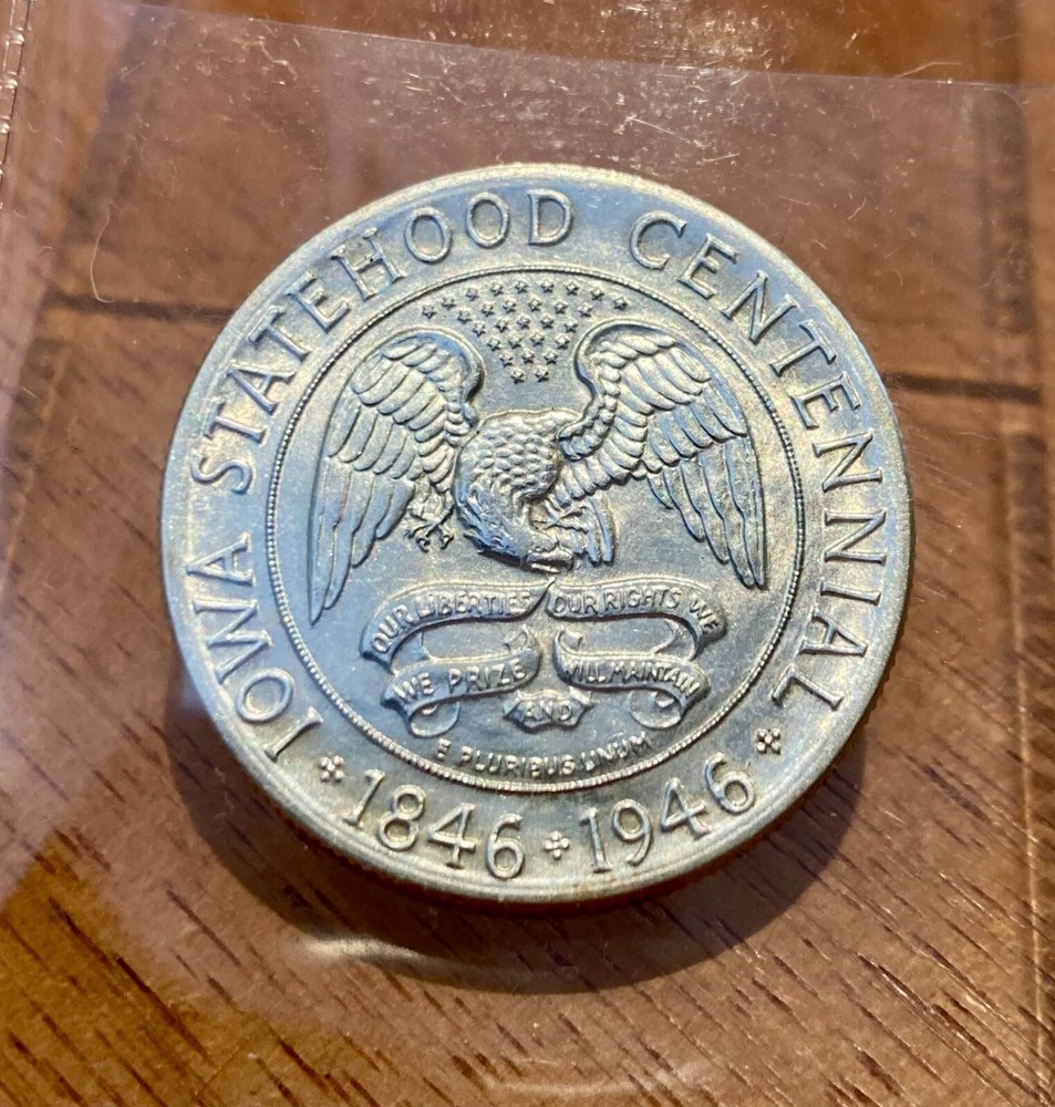 1946 Iowa Commemorative Half Dollar - Exceptional BU