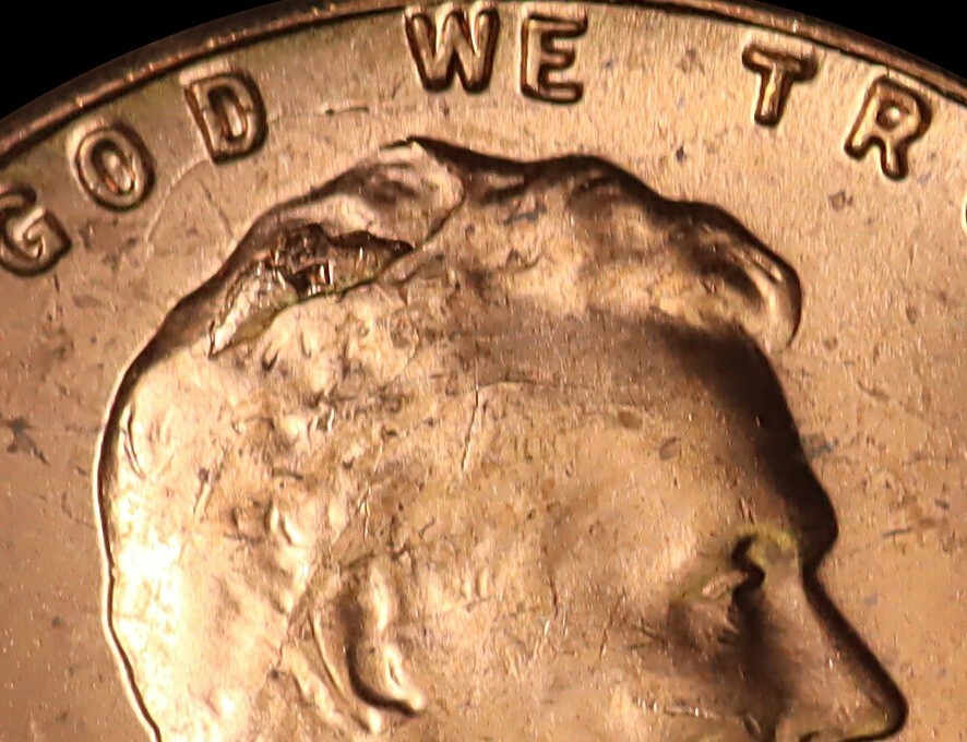 1957 wheat penny error - Retained IDB