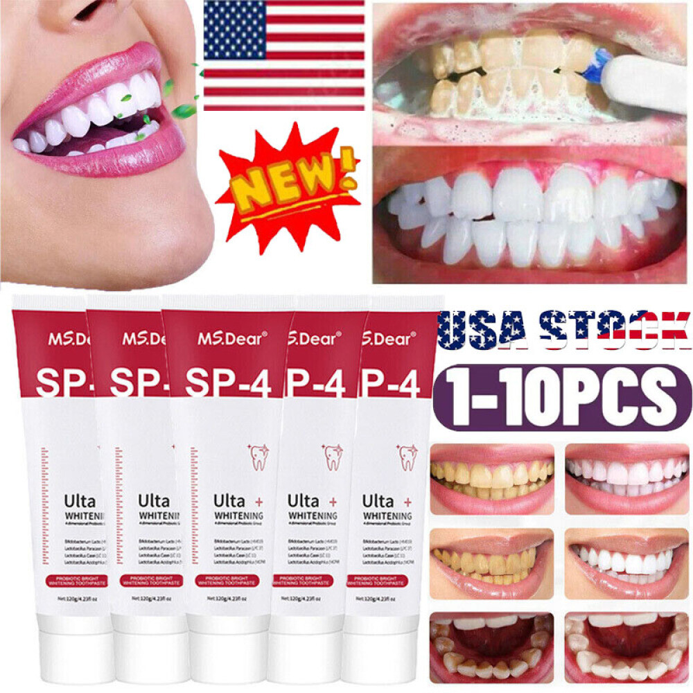 SP-4 Probiotic Whitening Toothpaste Effectively Removes Dirt Stain & Keeps Fresh